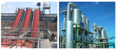 Nøglefærdig løsning til fremstilling af tomatpasta-koncentrationslinje